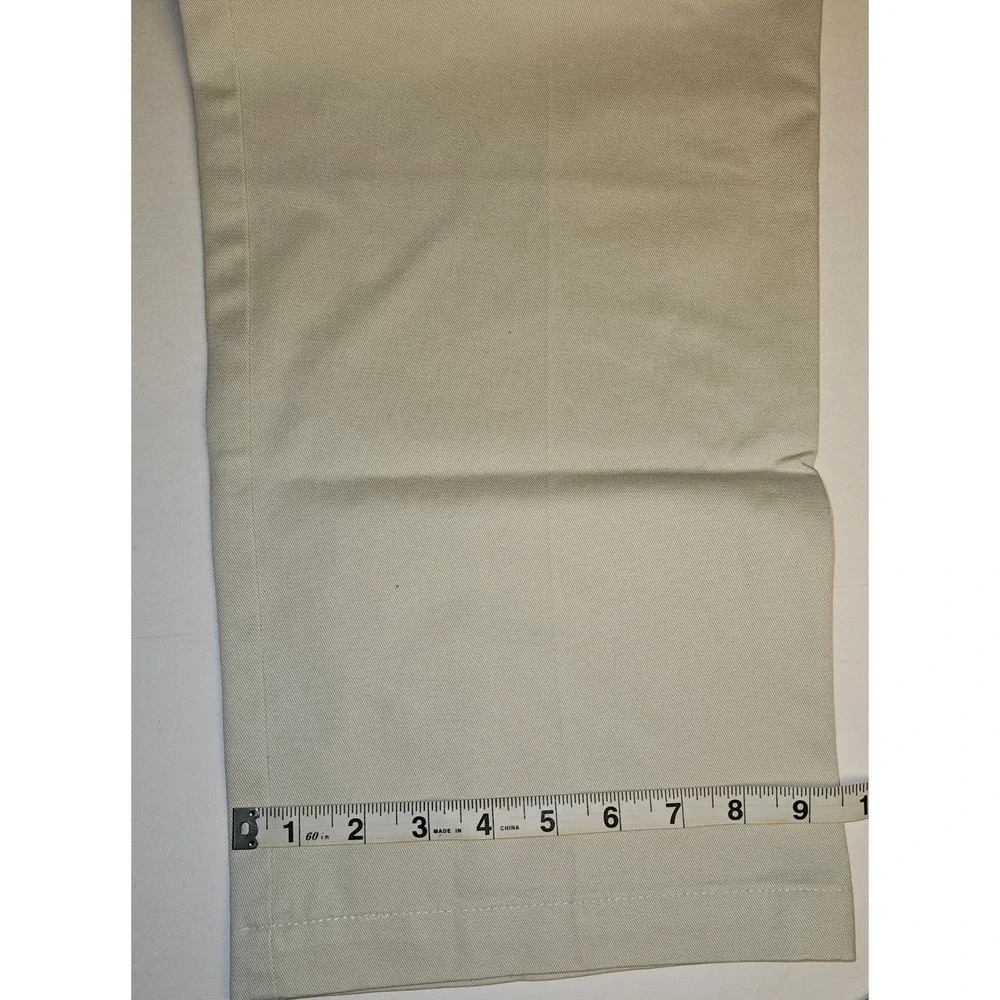 Haggar‎ Mens Pleated Casual Pants Beige Cotton Size 38x28